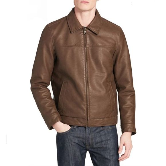 Dockers James Faux Leather Open Bottom Jacket